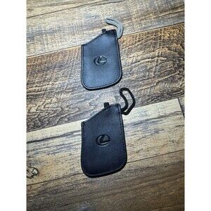 Lot of 2 Lexus Black Leather Key Fob Cases
